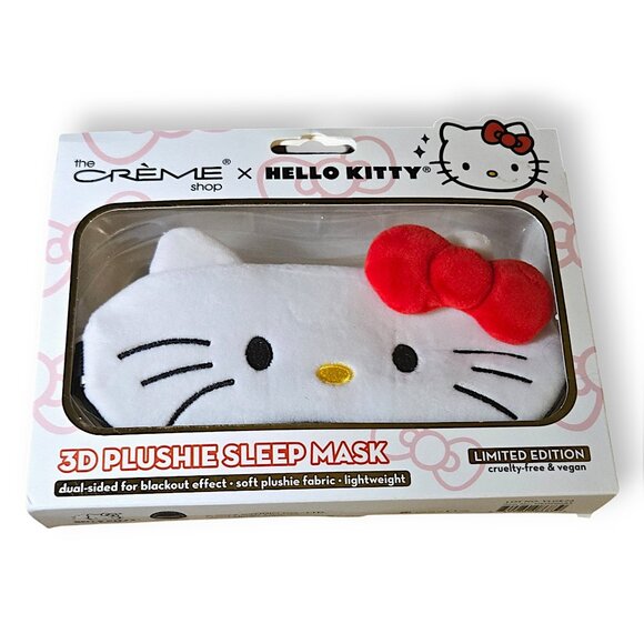 The Crème Shop x Sanrio Hello Kitty Plushie 3D Sleep Eye Mask Limited Edition - Picture 1 of 3